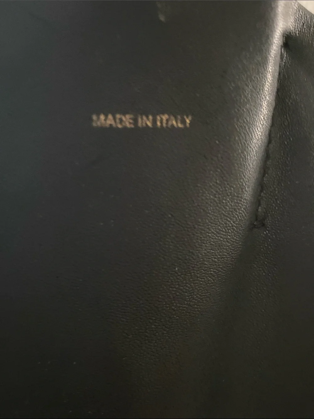 Celine Black Leather Tote Bag